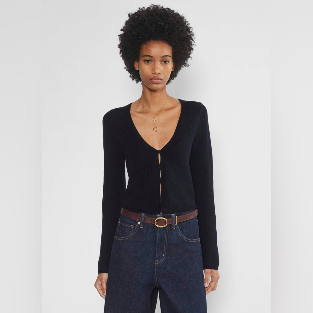 Aritzia Basque Cardigan in Admiral